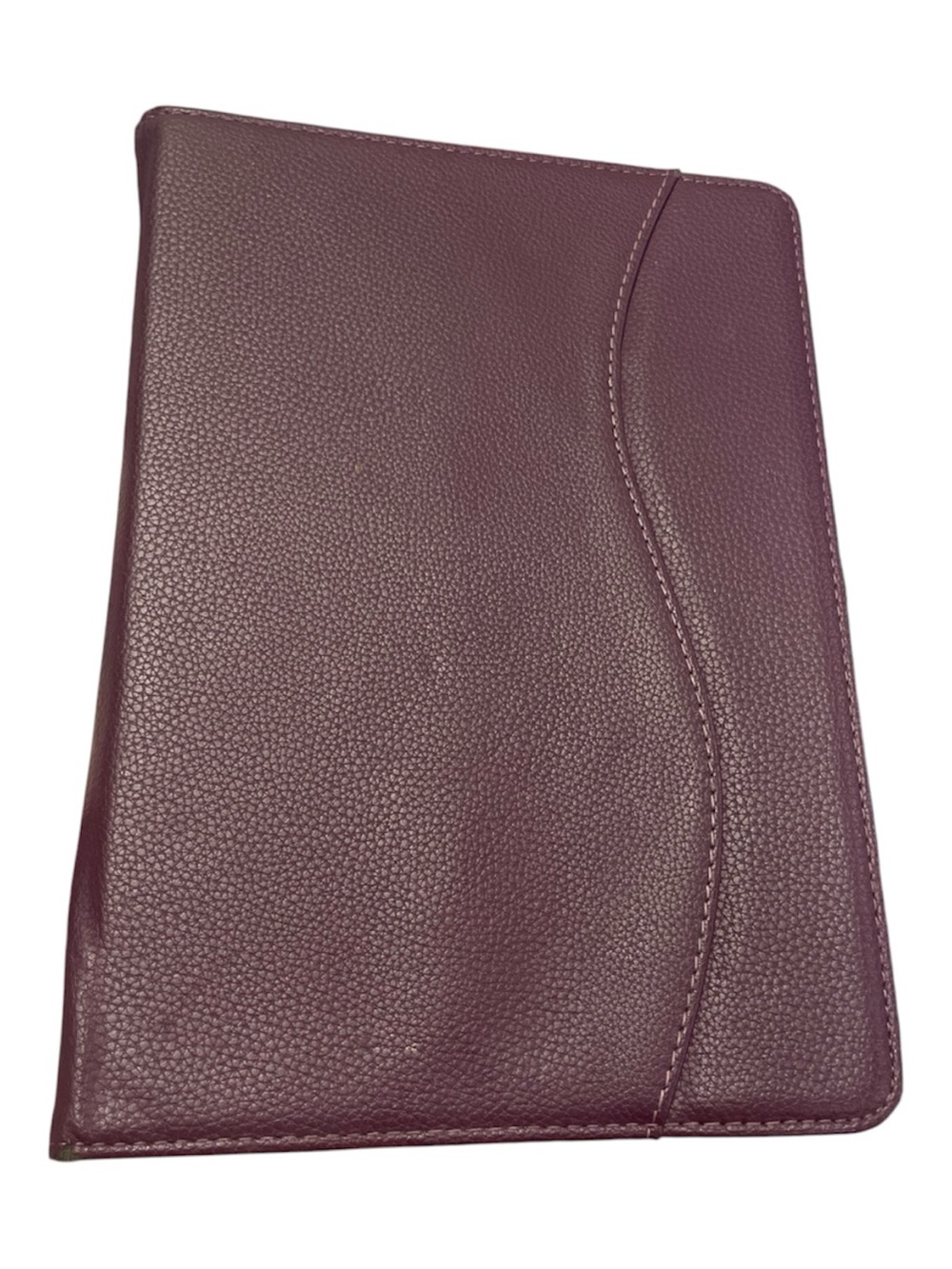 Leather Tablet Folio Case - Burgundy